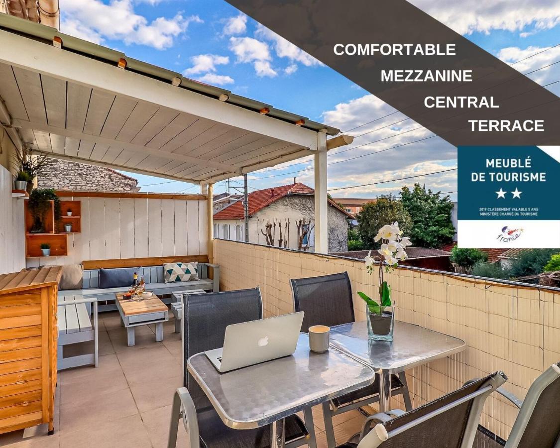 Appart Cosy Terrasse Gare De Nimes Apartment Bagian luar foto